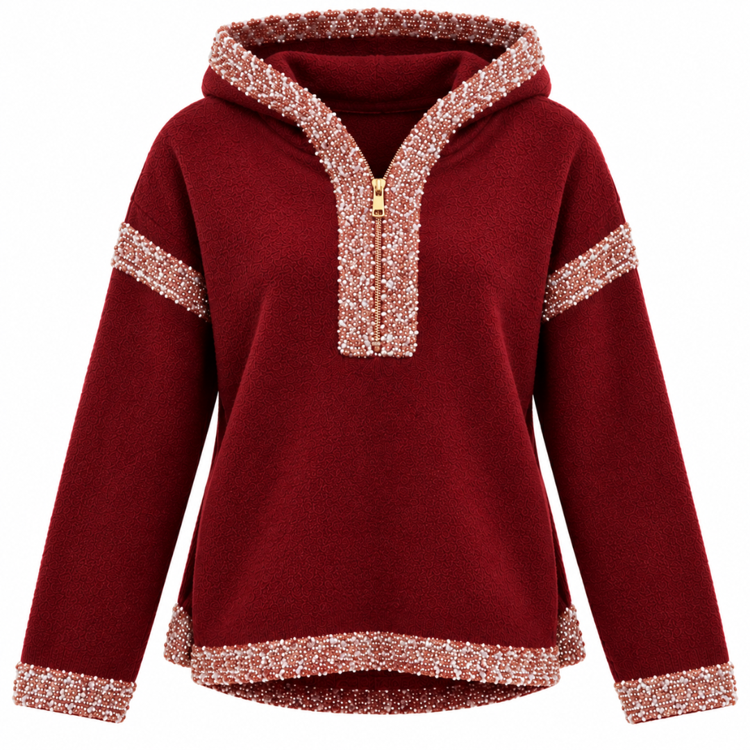 Pull à Capuche avec Détails Scintillants | Vanina Paris